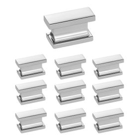 VEVOR Cabinet Knobs, 10 Pack, 1.42 Inch Zinc Alloy Drawer Pulls Door Handles, Rectangular Kitchen Dresser Solid Knobs